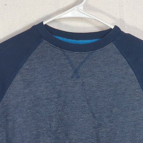 Athletic Works Blue Cove Heather Cotton Poly Crewneck Boys Sweatshirt Size M 8 - Picture 2 of 16